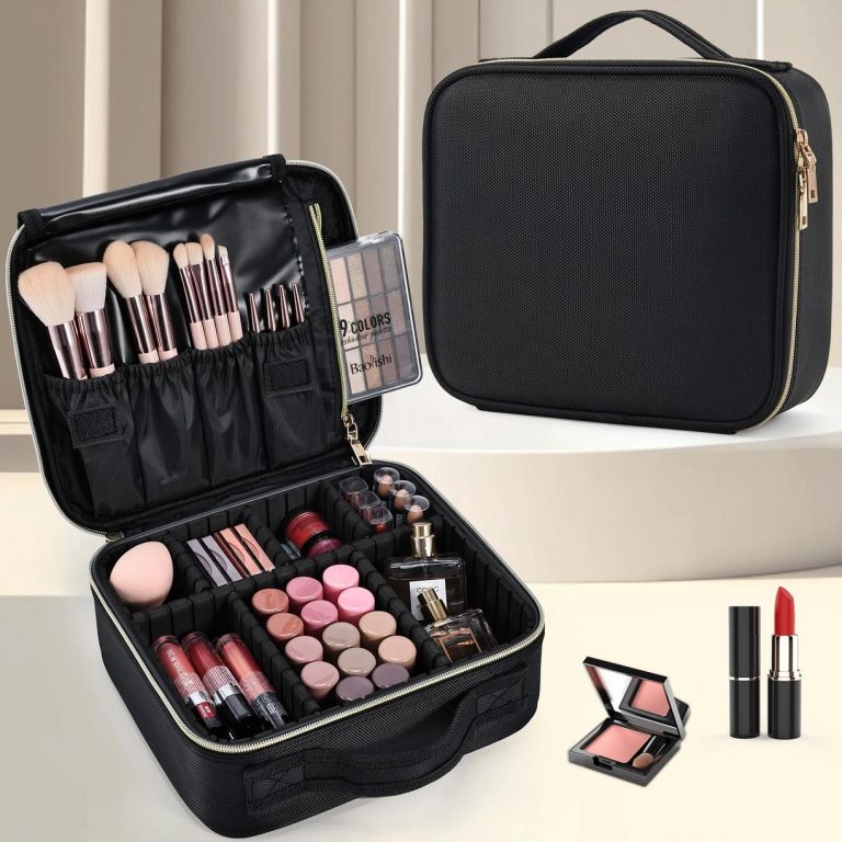Aesthetic Travel Makeup Bag & Customizable Vanity Organizer